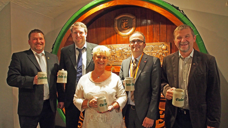 Gaben heute den Bierordenträger 2016 bekannt (v.l.): Andreas Bode, Ingo Schrader, Kirsten Gärtig, Martin Deutsch und Albert Eggers.