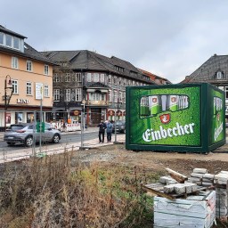 Der größte Bierkasten Niedersachsens steht in Einbeck